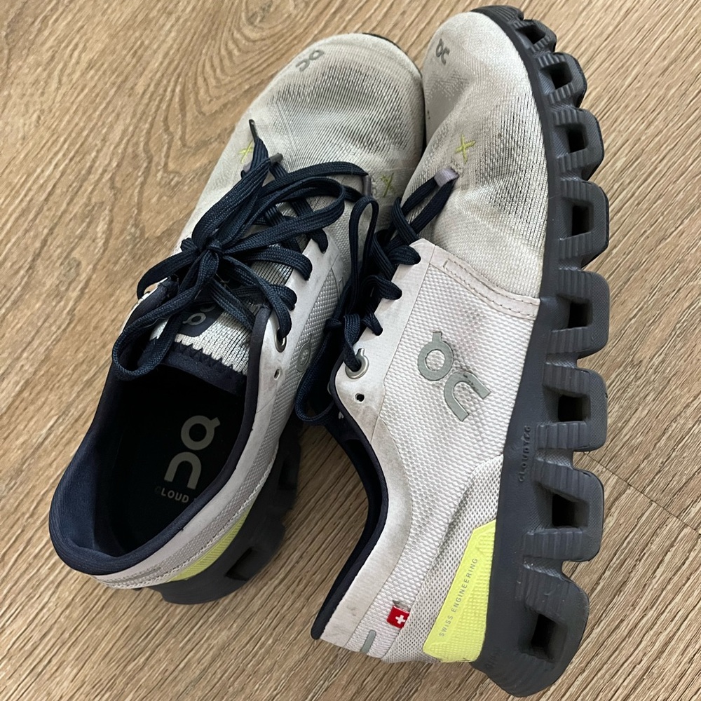 On Cloud Sneakers in Gray Purple